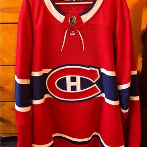 Montreal Canadiens Blank AUTHENTIC Jersey Size: 52 (Large)